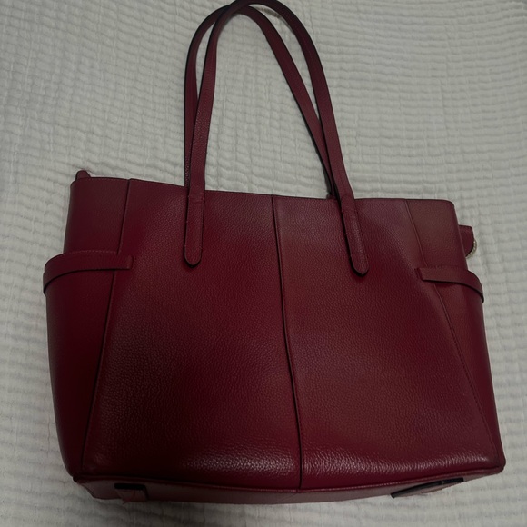RADLEY LONDON Burgundy Leather Tote Bag - Picture 4 of 12